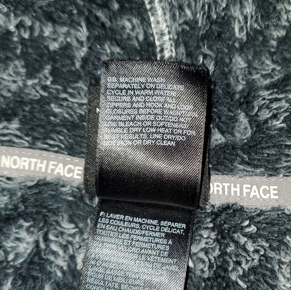 The North Face Girls' Gray Patterned Full Zip Jacket with Hood - Picture 8 of 12